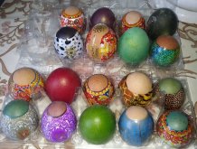 Отчёт по занятию Пасхальные яйца из картона и пластилина в Wachanga!