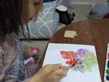 Отчёт по занятию Предложите ребёнку порисовать акварелью и свечой в Wachanga!
