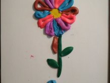 Отчёт по занятию Пластилиновый цветочек для мамы в Wachanga!