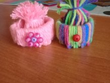 Отчёт по занятию Свяжите шапочку и шарфик для куклы в Wachanga!