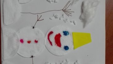 Отчёт по занятию Аппликация "Снеговик" в Wachanga!
