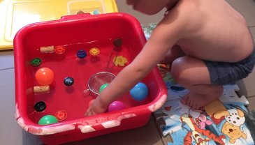 Отчёт по занятию Игры с водой и мелкими игрушками в Wachanga!