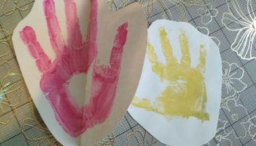 Отчёт по занятию Отпечатки рук в Wachanga!