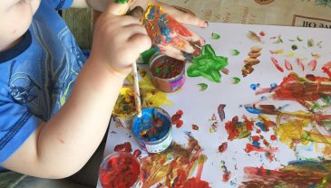 Отчёт по занятию Порисуйте пальчиковыми красками в Wachanga!