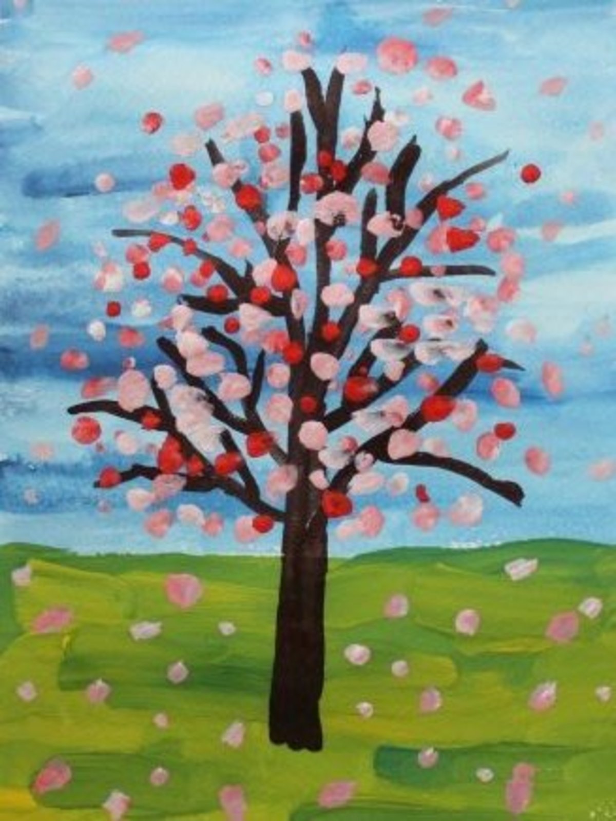 Весеннее дерево в средней группе. Рисование деревья весной. Рисование Весеннее дерево. Цветут сады рисование в старшей группе. Рисование с детьми Весеннее дерево.