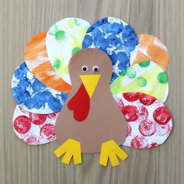 Make a turkey with your toddler