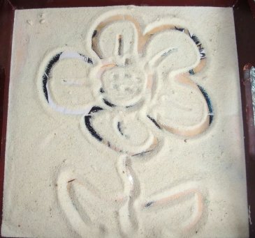 Drawing with flour