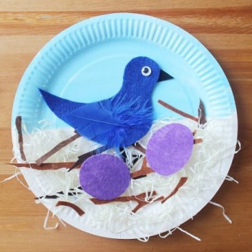 "The Bird Nest" out of a paper plate