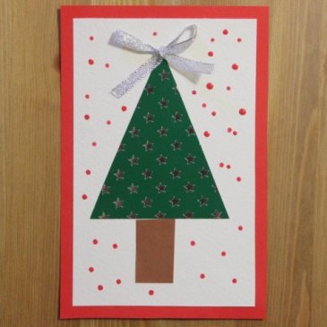 Make your own Christmas Tree Card for Christmas!