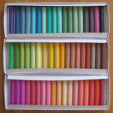 Drawing with pastels