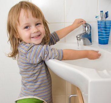 Teach your kid to wash hands