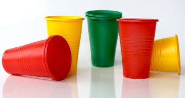 Playing with plastic cups