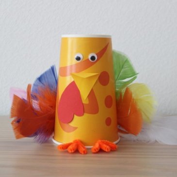 Make a turkey out of a disposable cup