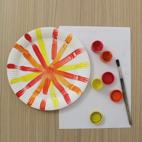 Activity picture for Make with your kid a turkey out of disposable plates in Wachanga