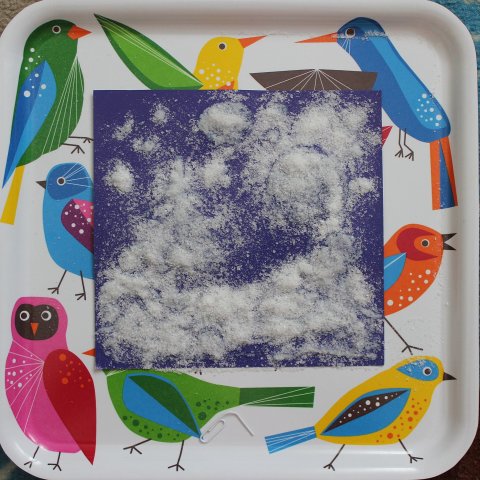 Activity picture for Winter landscape of salt and PVA glue in Wachanga