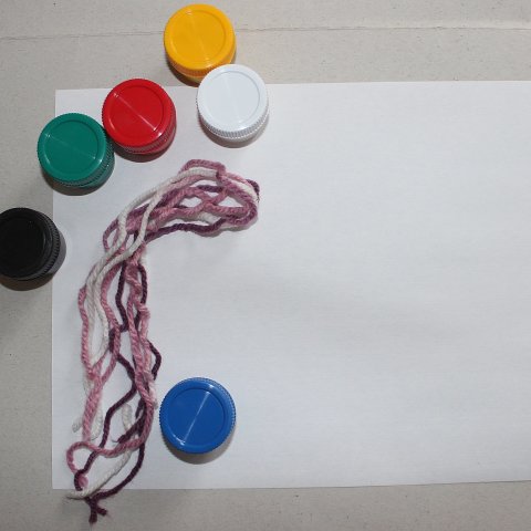 Activity picture for Arrange your kid painting with wool thread in Wachanga