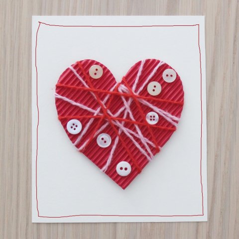 Activity picture for A Valentine card with buttons in Wachanga
