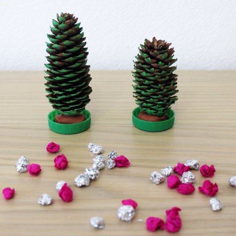 Activity picture for Christmas trees made out of cones in Wachanga