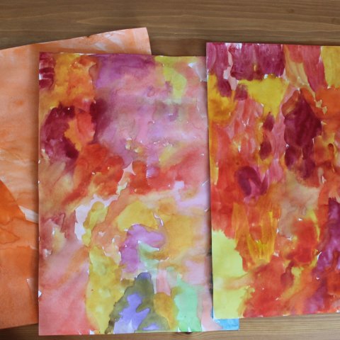 подготовить материалы для цветов из бумаги детское творчество