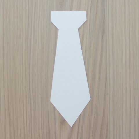 галстук из бумаги
