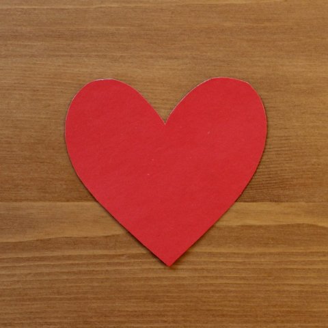 Activity picture for Valentine cards made out of cardboard in Wachanga