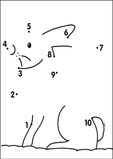 Картинка к занятию Учим цифры - легко! Рисование по точкам в Wachanga