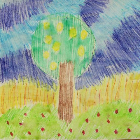 Activity picture for Arrange drawing with watercolor pencils! in Wachanga