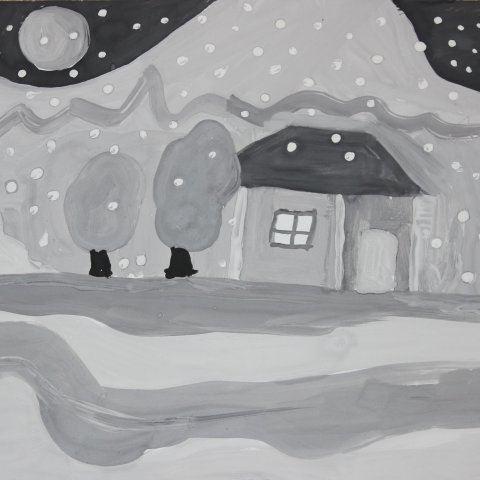 Activity picture for Paint with your kid, using only black and white colors in Wachanga