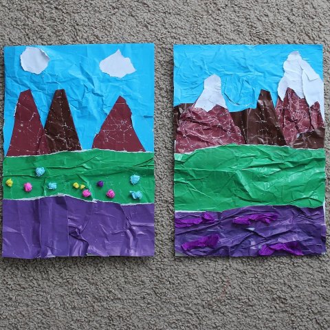 Activity picture for Make a crumpled applique with your kid! in Wachanga