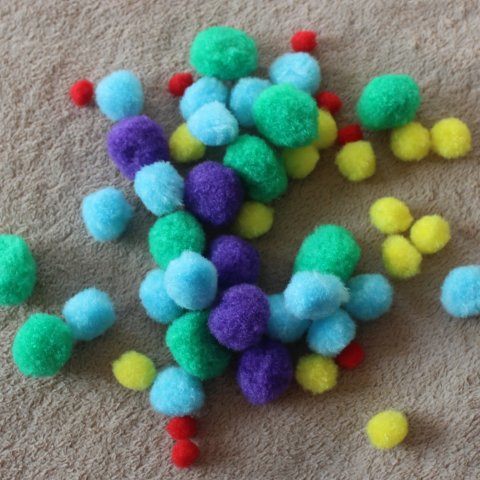 Activity picture for Logical game with pompons in Wachanga