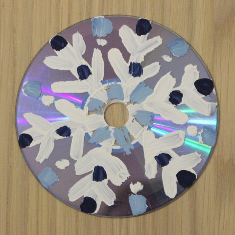 снежинка на диске