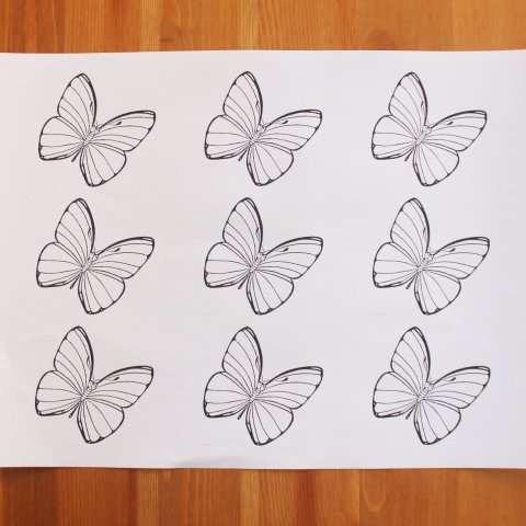 Activity picture for Greeting card with butterflies in Wachanga