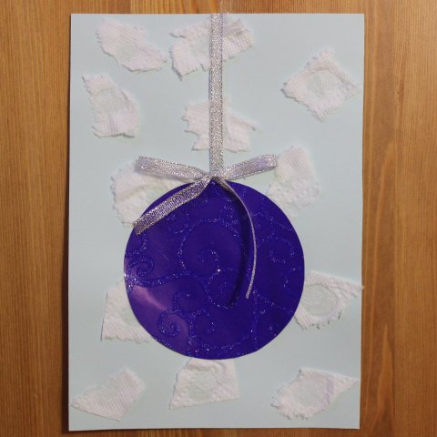 Картинка к занятию Новогодняя открытка «Ёлочный шар» в Wachanga