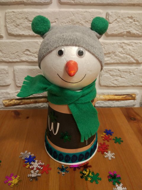 как сделать снеговика вместе с ребенком из разных материалов