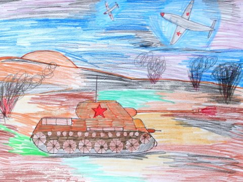 рисунок танка