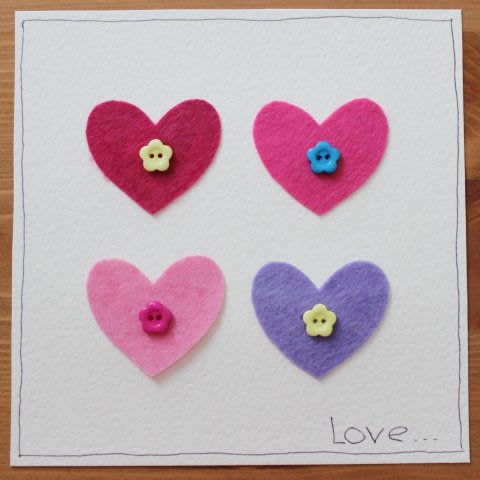 Activity picture for Make Valentine's Day Cards with hearts in Wachanga