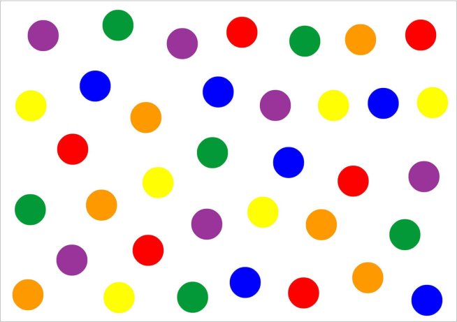 Аппликация «Разноцветные круги»