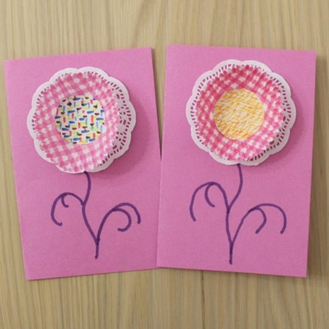 Make pretty cards with your kid