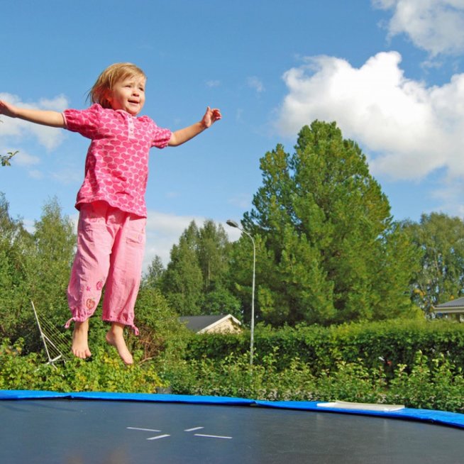 Jump on a trampoline