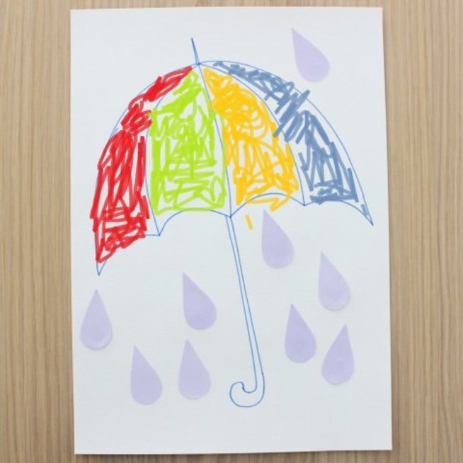 Разноцветный зонтик