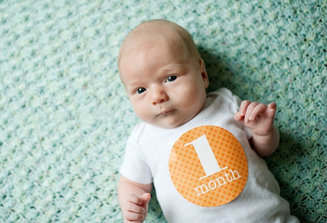Your 1 month old baby