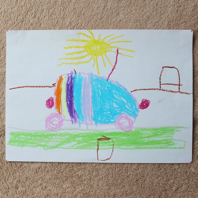 Draw a car with your kid