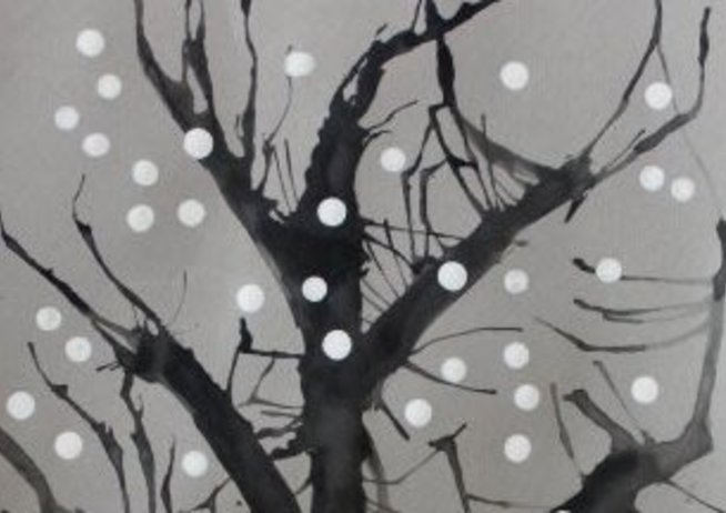 Рисуем зимнее дерево