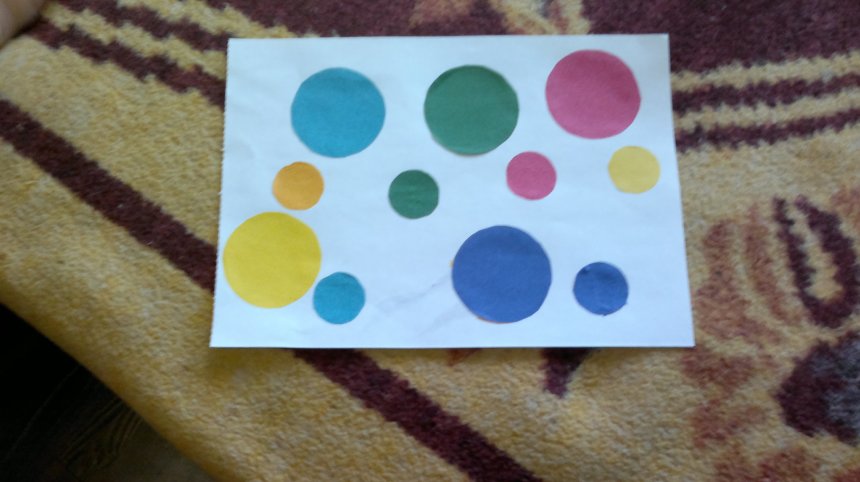 Отчёт по занятию Аппликация «Разноцветные круги» в Wachanga!