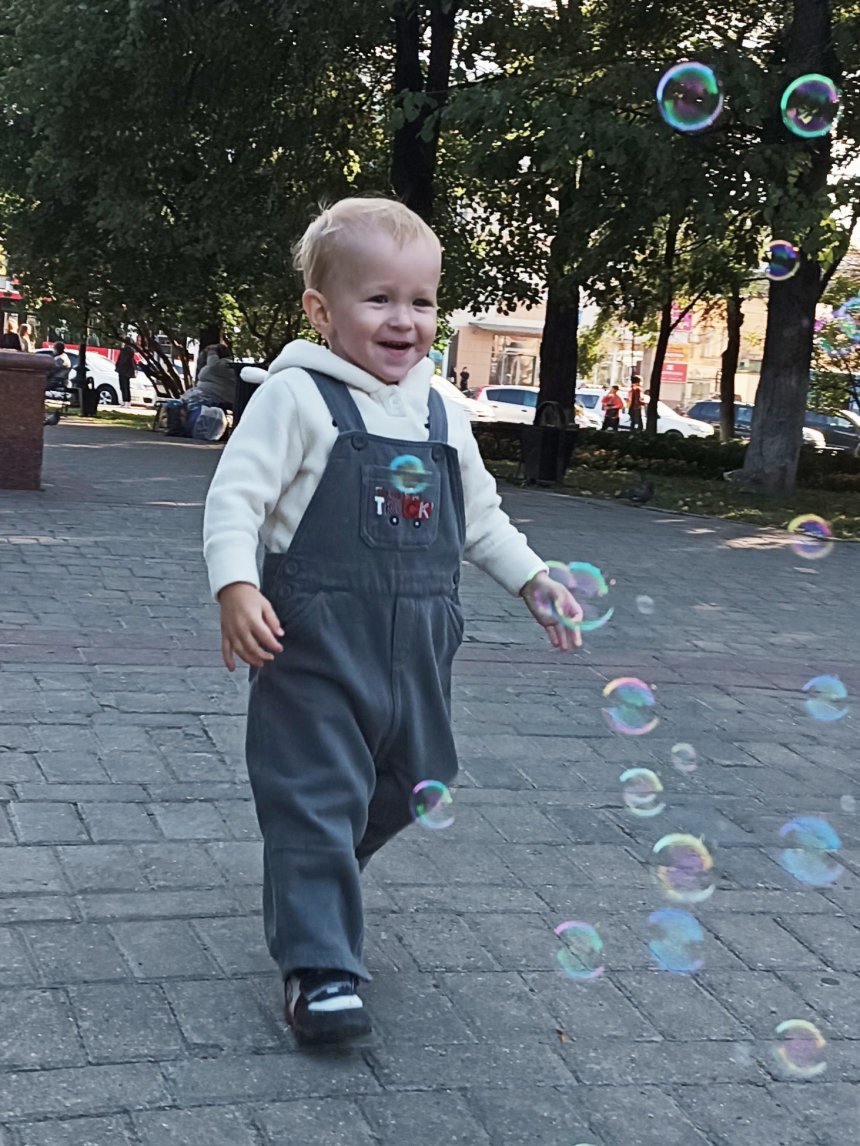 Отчёт по занятию Научите малыша надувать мыльные пузыри в Wachanga!