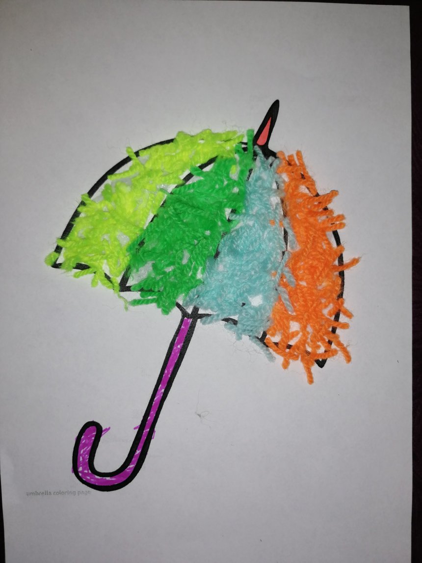 Отчёт по занятию Разноцветный зонтик в Wachanga!
