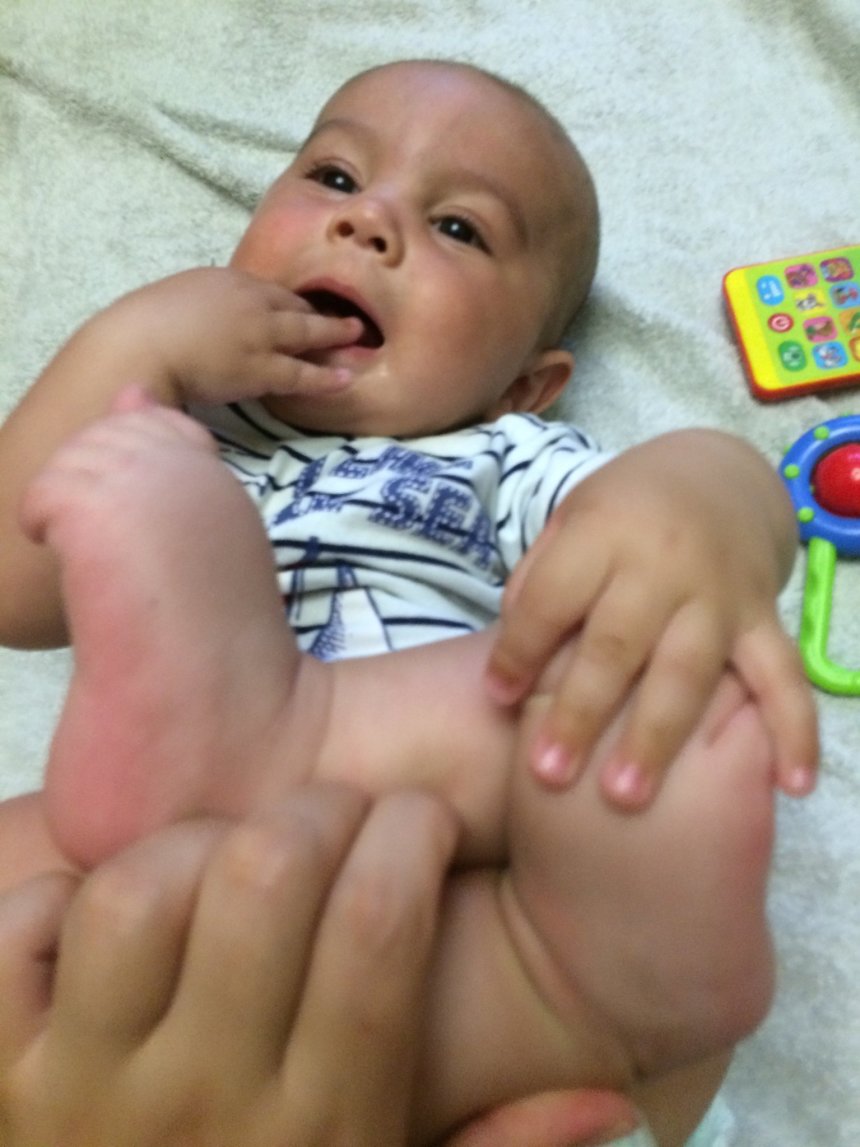 Отчёт по занятию Гимнастика для малышей в 5-6 месяцев в Wachanga!